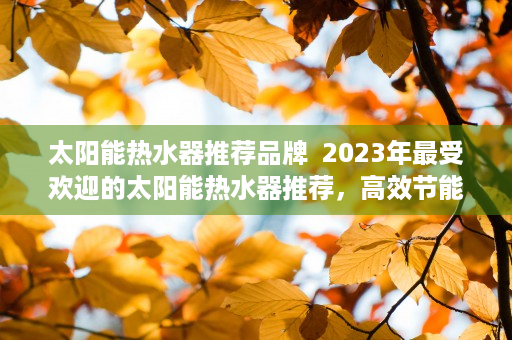 太阳能热水器推荐品牌  2023年最受欢迎的太阳能热水器推荐，高效节能，品质生活新选择