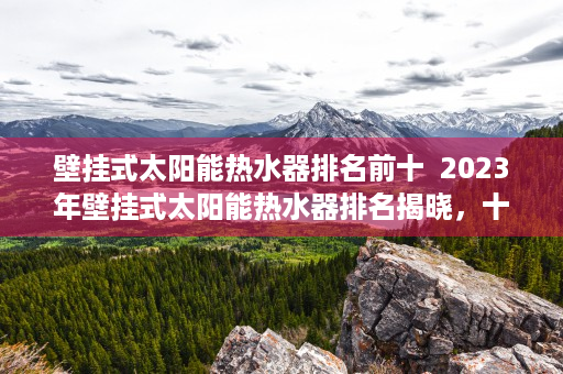 壁挂式太阳能热水器排名前十  2023年壁挂式太阳能热水器排名揭晓，十大品牌性能评测与选购指南