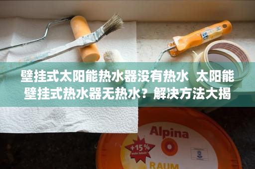 壁挂式太阳能热水器没有热水  太阳能壁挂式热水器无热水？解决方法大揭秘！