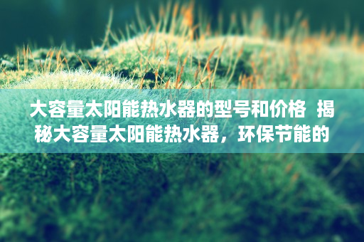 大容量太阳能热水器的型号和价格  揭秘大容量太阳能热水器，环保节能的家居必备良品