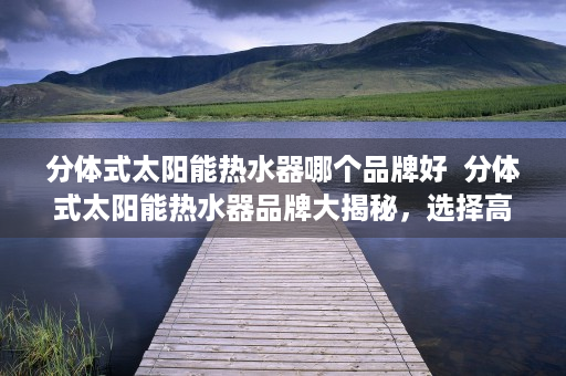 分体式太阳能热水器哪个品牌好  分体式太阳能热水器品牌大揭秘，选择高品质生活的关键指南