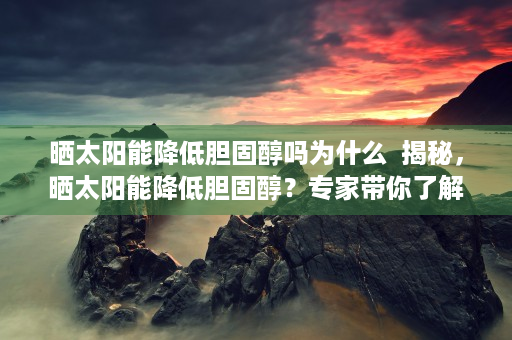 晒太阳能降低胆固醇吗为什么  揭秘，晒太阳能降低胆固醇？专家带你了解阳光与健康的秘密！