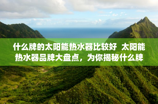 什么牌的太阳能热水器比较好  太阳能热水器品牌大盘点，为你揭秘什么牌子的太阳能热水器最值得购买