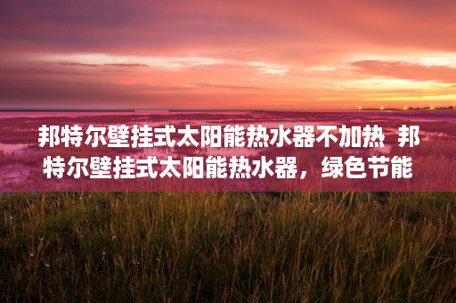 邦特尔壁挂式太阳能热水器不加热  邦特尔壁挂式太阳能热水器，绿色节能新选择，家庭生活更环保