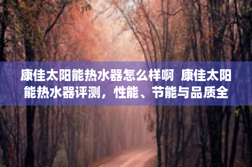 康佳太阳能热水器怎么样啊  康佳太阳能热水器评测，性能、节能与品质全面解析